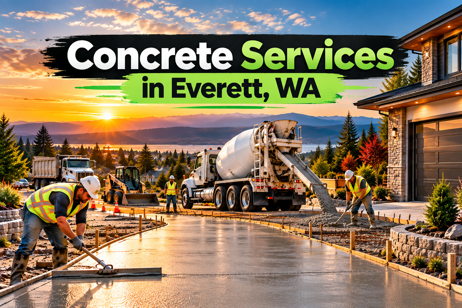 Concrete Services in Everett, WA: Driveways, Patios, Foundations & More