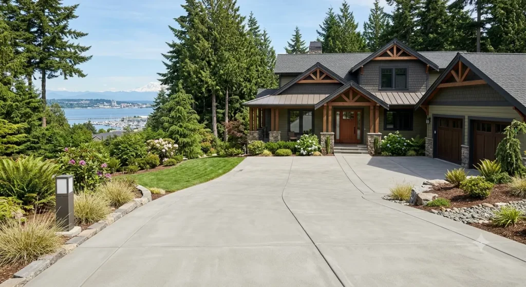 concrete driveway Everett WA